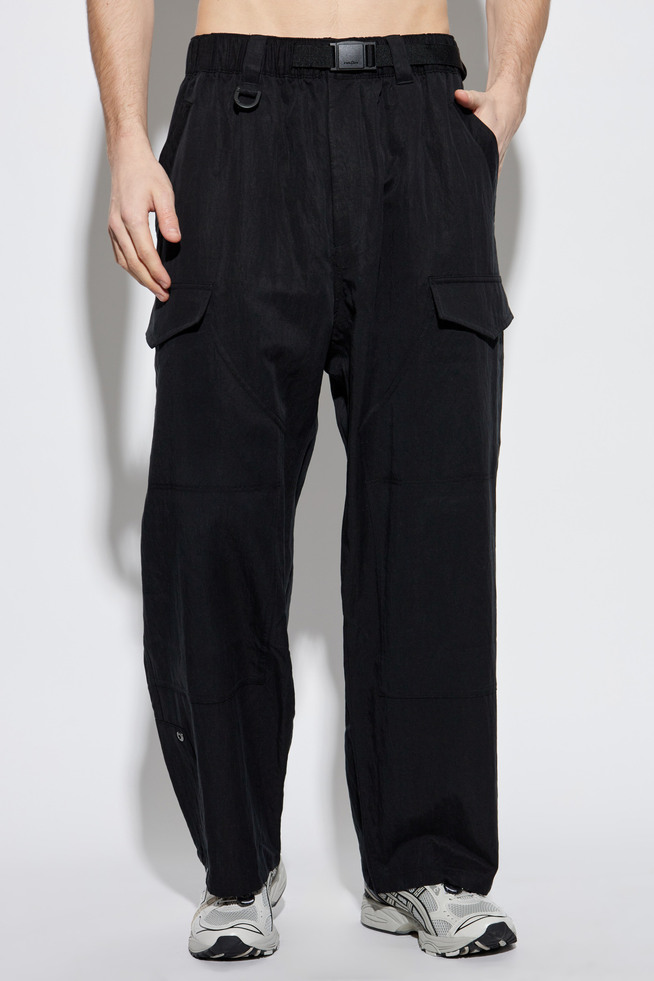 Y-3 Black Gabardine Cargo Pants Y-3
